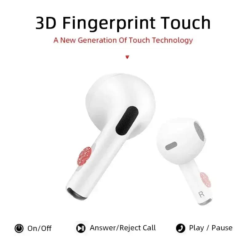 Pro4 TWS Earbuds High Quality Small Size with ENC and Touch Control Long Battery