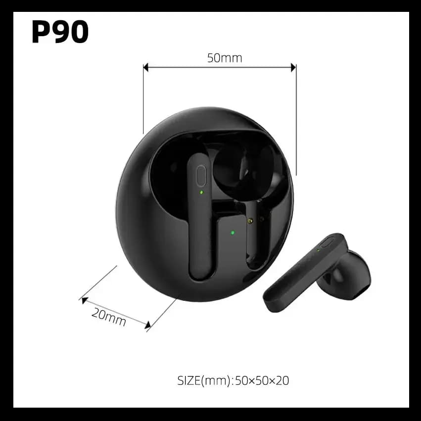 P90 TWS Bluetooth 5.3 Headset Wireless Headset In.Ear Stereo Noise Reduction Sports Headset with Microphone Headset