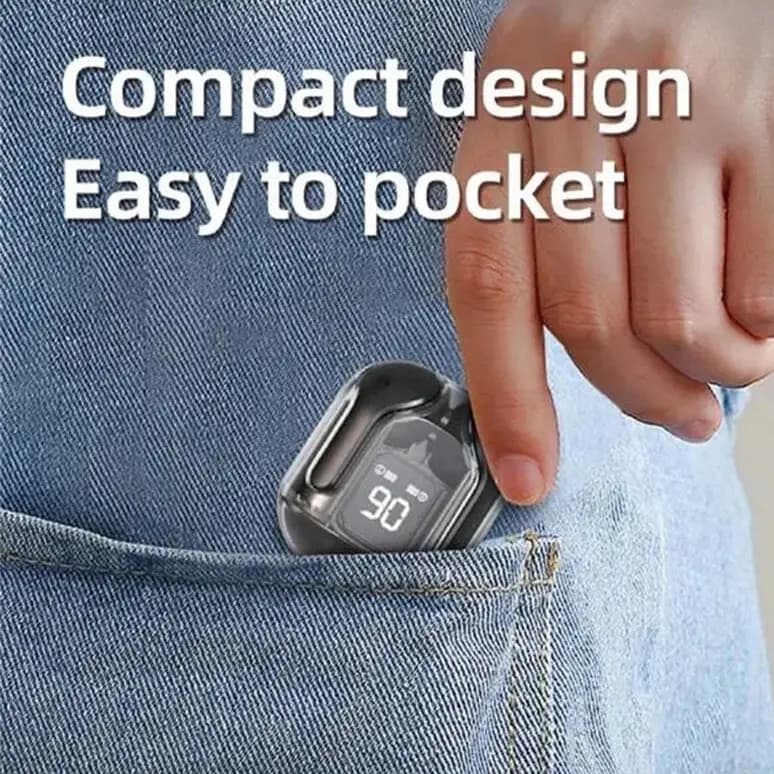 BT30 Wireless Bluetooth Earbuds Earphones HiFi Stereo Headphones with Digital Display Noise Canceling Headset With Mic Gaming