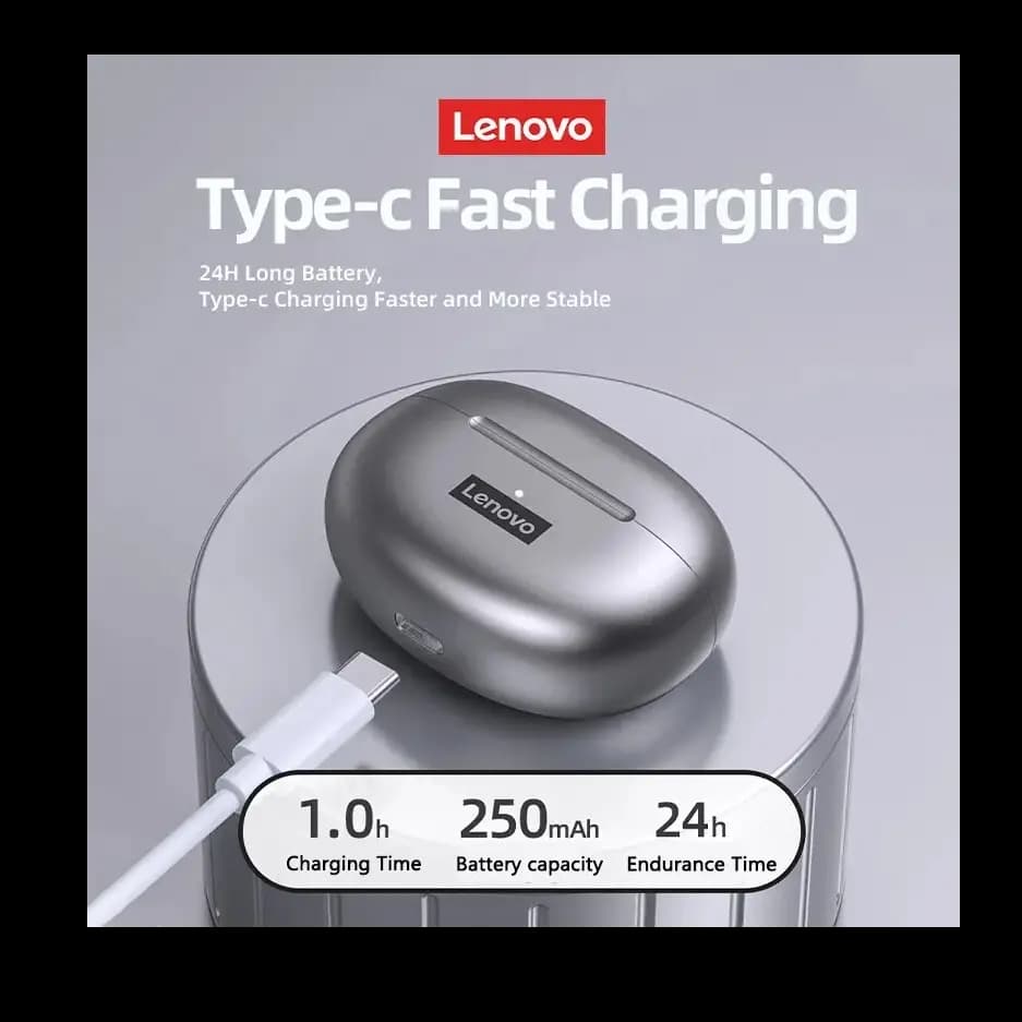 Lenovo LP5 Wireless Bluetooth Earbuds HiFi Music Earphone With Mic Headphones Sports Waterproof Headset